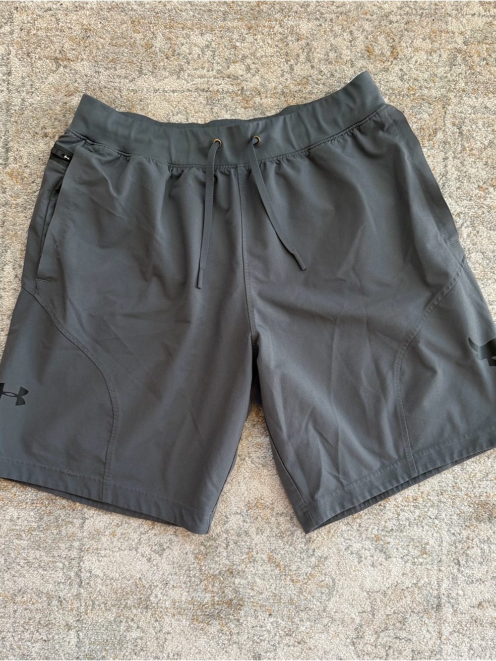 Under Armour Project Rock Unstoppable Shorts - Men’s L, 9” Inseam - Grey ⭐️LN⭐️